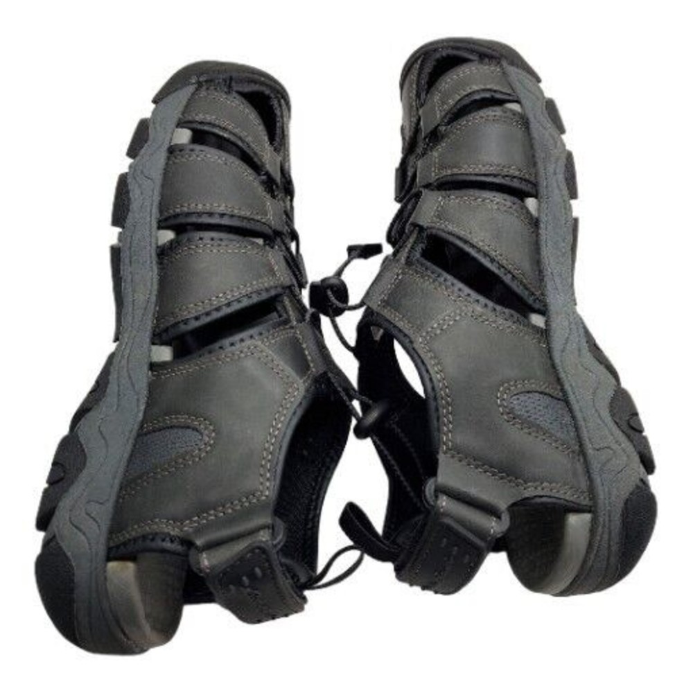 Eddie Bauer Men's 9M Meridian Bump Toe Sandal Black River Float Trip Water Shoe - Picture 11 of 12